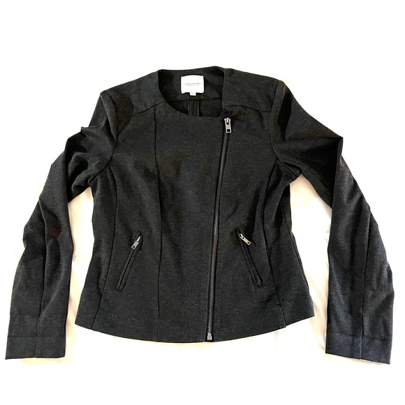 Catherine Malandrino Jackets & Blazers - Catherine Malandrino‎ Runway Style Moto Asymmetrical Jacket Gray Womens Small